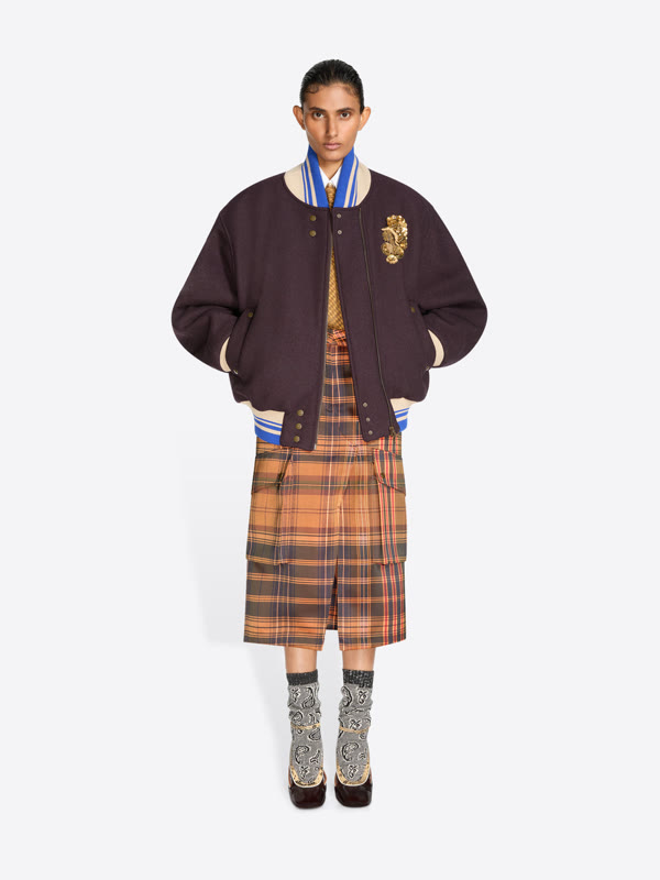 Official product photograph: Dries Van Noten · Embroidered wool bomber