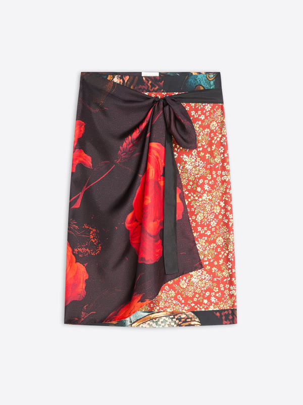 Official product photograph: Dries Van Noten · Wrap scarf-skirt