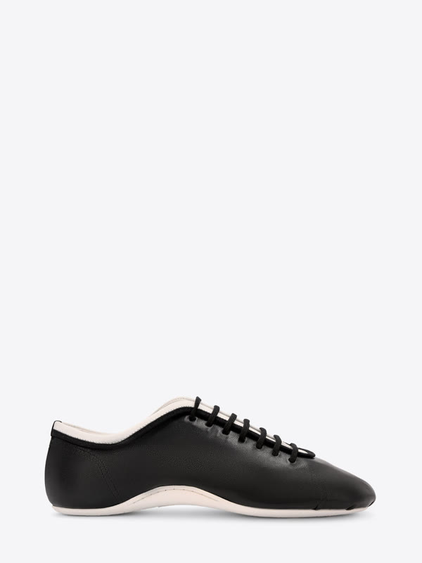Official product photograph: Dries Van Noten · Leather ballerina sneakers