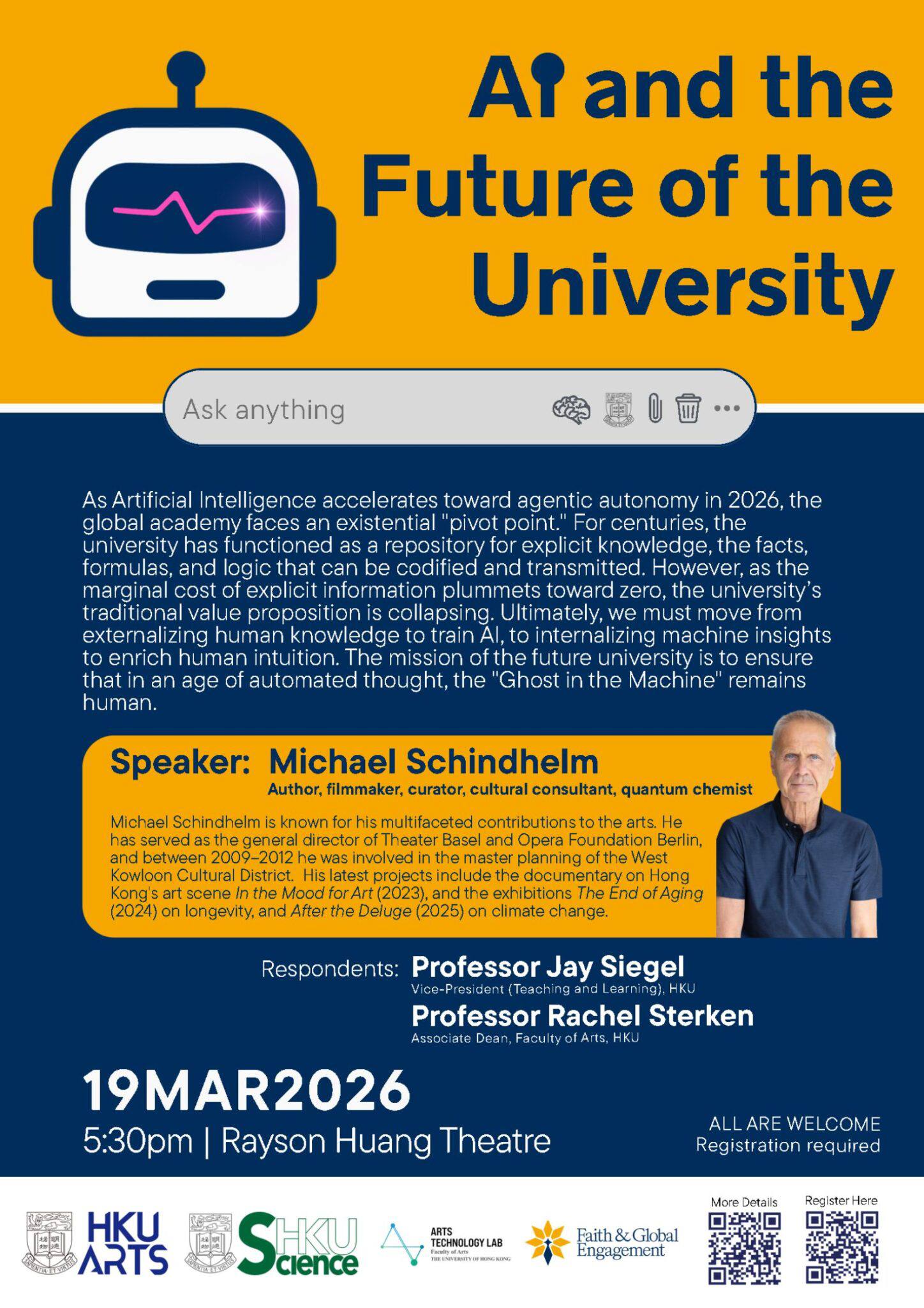 AI and the Future of the University, HKU, 19 March 2026